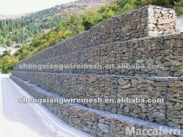 rock basket retaining wall