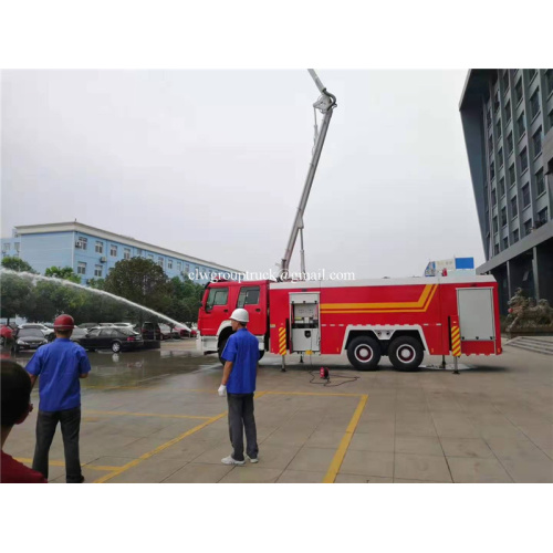 HOWO 6X4 water foam fire fighting tank truck