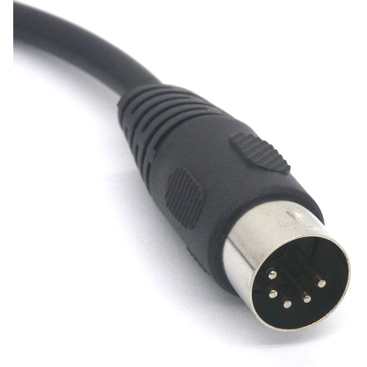 5 Pin MIDI Male to 6 Pin Mini Din Female Adaptor for Mouser AT Keyboard