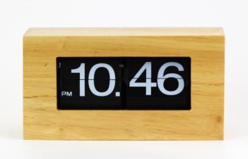 Small Bamboo or Wooden Box Flip Clock