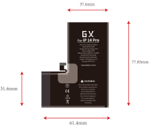 GX for Apple 14Pro with standard capacity battery