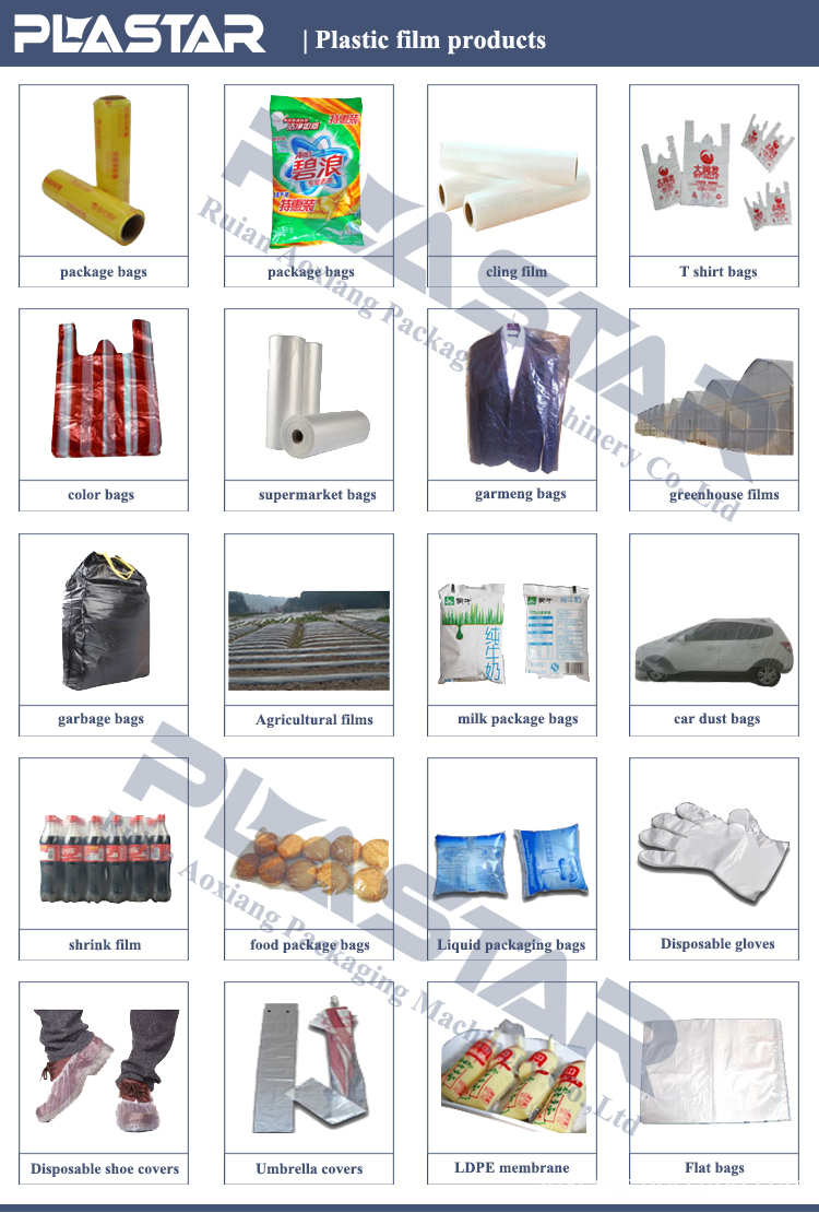 Plastic film products