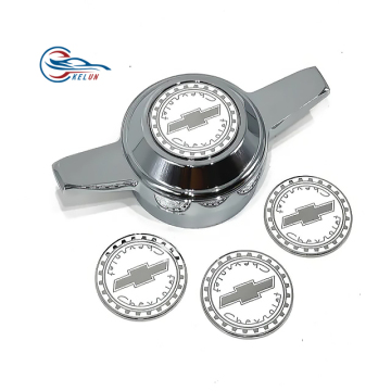 Chevy Chrome Lowrider Wire Wheel Metal Chip Emblems