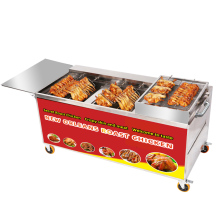 Hand-Push Roast Chicken and Duck Oven: 4, 6, and 8 Sticks Electric Rotary Oven