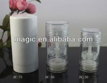 Cylinder shape screw up deodorant bottle round deodorant container empty bottle containers