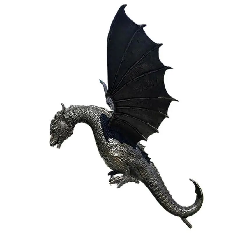 Dropshipping Outdoor Garden Decoration Dragon Fountain Ornament Resin Sculpture Dragon Statue