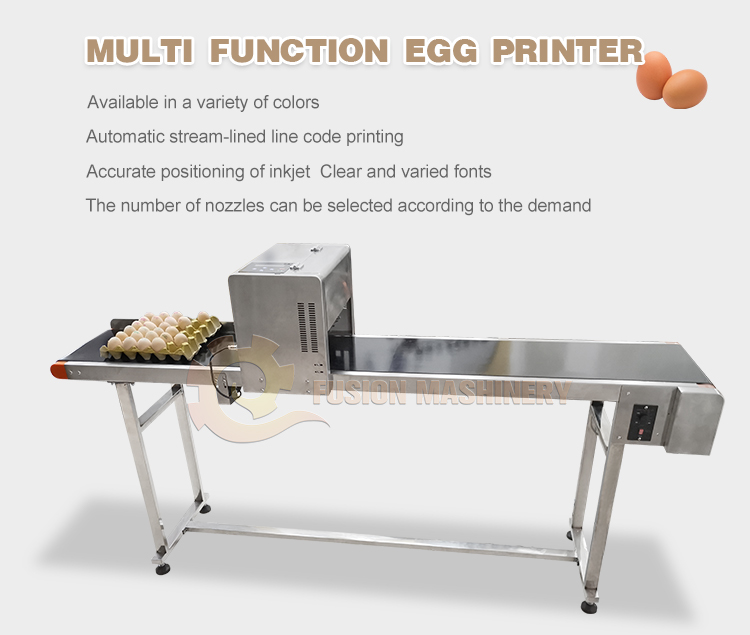 automatic 1-8 lines eggs inkjet code printers/egg date stamping machine
