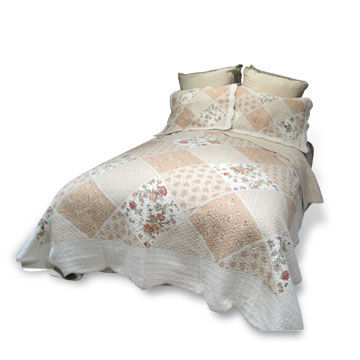 Patchwork Cotton Quilt, Various Fabrics are Available