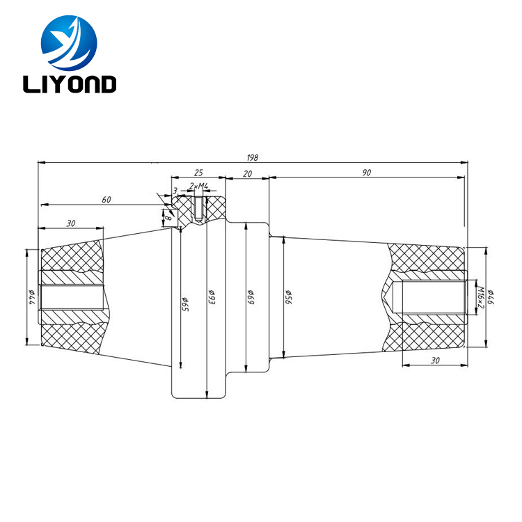 24kV SF6 gas Epoxy Resin Insulated Bushing for GIS switchgear