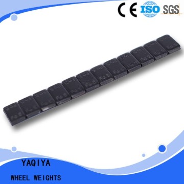 Black Coated fe adhesive wheel weights/wheel balance weights/fe wheel weights