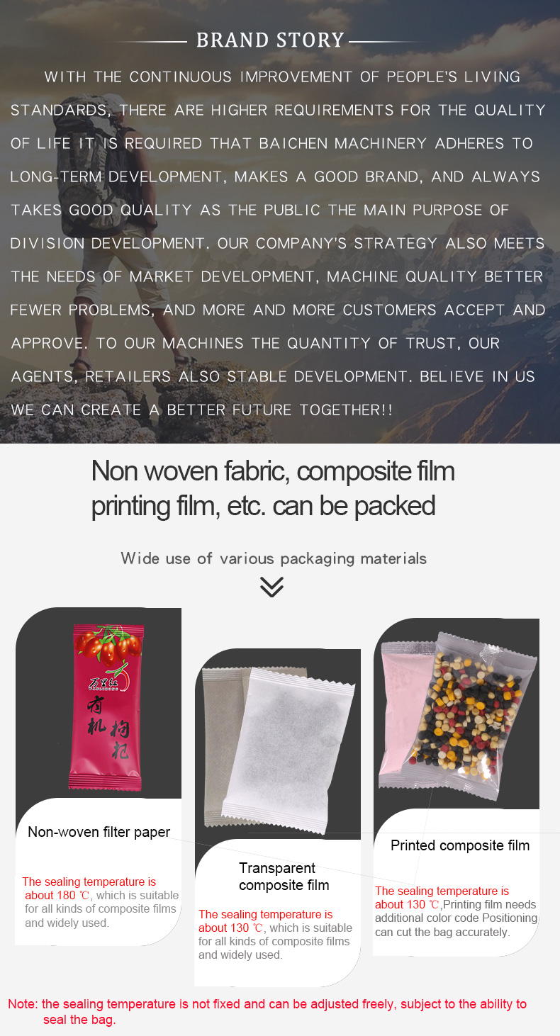 Factory direct selling automatic powder packing machine