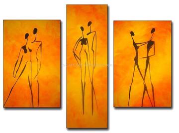 group painting - triptych