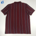 men's striped short sleeves red unisex t shirt