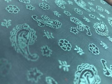 Green Flower Water Drop Jacquard Lining