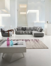 New House Furniture Sectional Cushion Fabric Living Room Sofa Set Designs