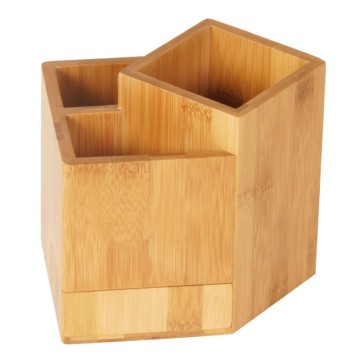 Multi-fonction bamboo tableware barrel bamboo pen holder pen box bamboo pencil holder