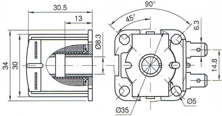 Overall dimension of 8 Diameter 30.5 Height Inlet Solenoid Water Coils