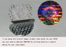 Tamper Evident Security Labels & Stickers