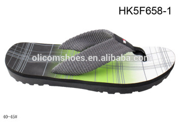 High Quality Fashion Men PVC Sole Anti Slip Beach Flip Flop