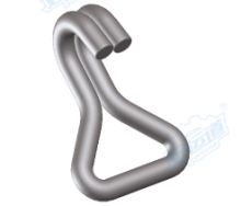 04317 Wire single J hook for tie down