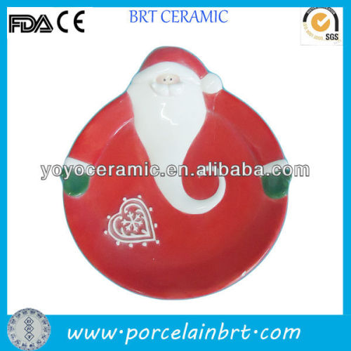 Christmas decorative ceramic plate