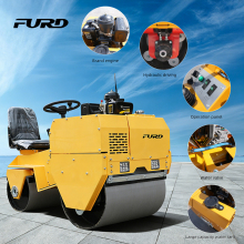 Diesel & Gasoline 700kg Double Drum Road Roller Compactor Hydraulic Roller with Motor Construction Machinery for Sale