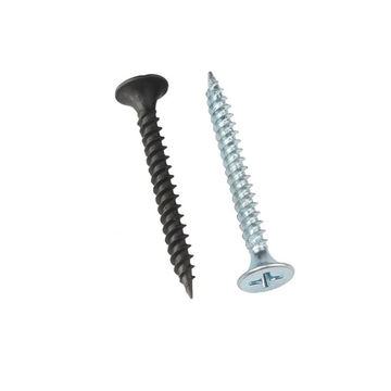 #6x1 black phosphated drywall screw bugle head fine or coarse thread bugle head drywall screw black phosphated 3.5x70mm