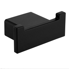 Strong Load Matt Black Metal Double End Hook