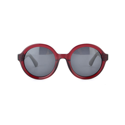 Nuevo moderno de tendencia unisex vintage redondea completa marcos de acetato de gafas de sol