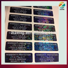 blue hologram security sticker