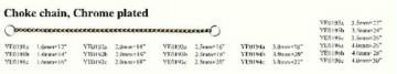 Metal Choke Chain/Dog Fine Choke Chain Collar,YE0191-YE0196