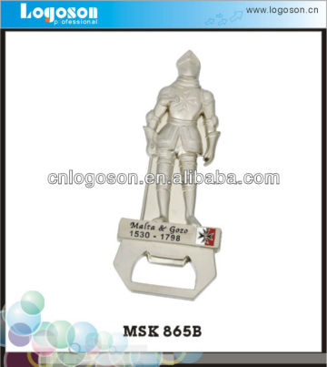 Metal Respected Hero Bottle Opener Keychain