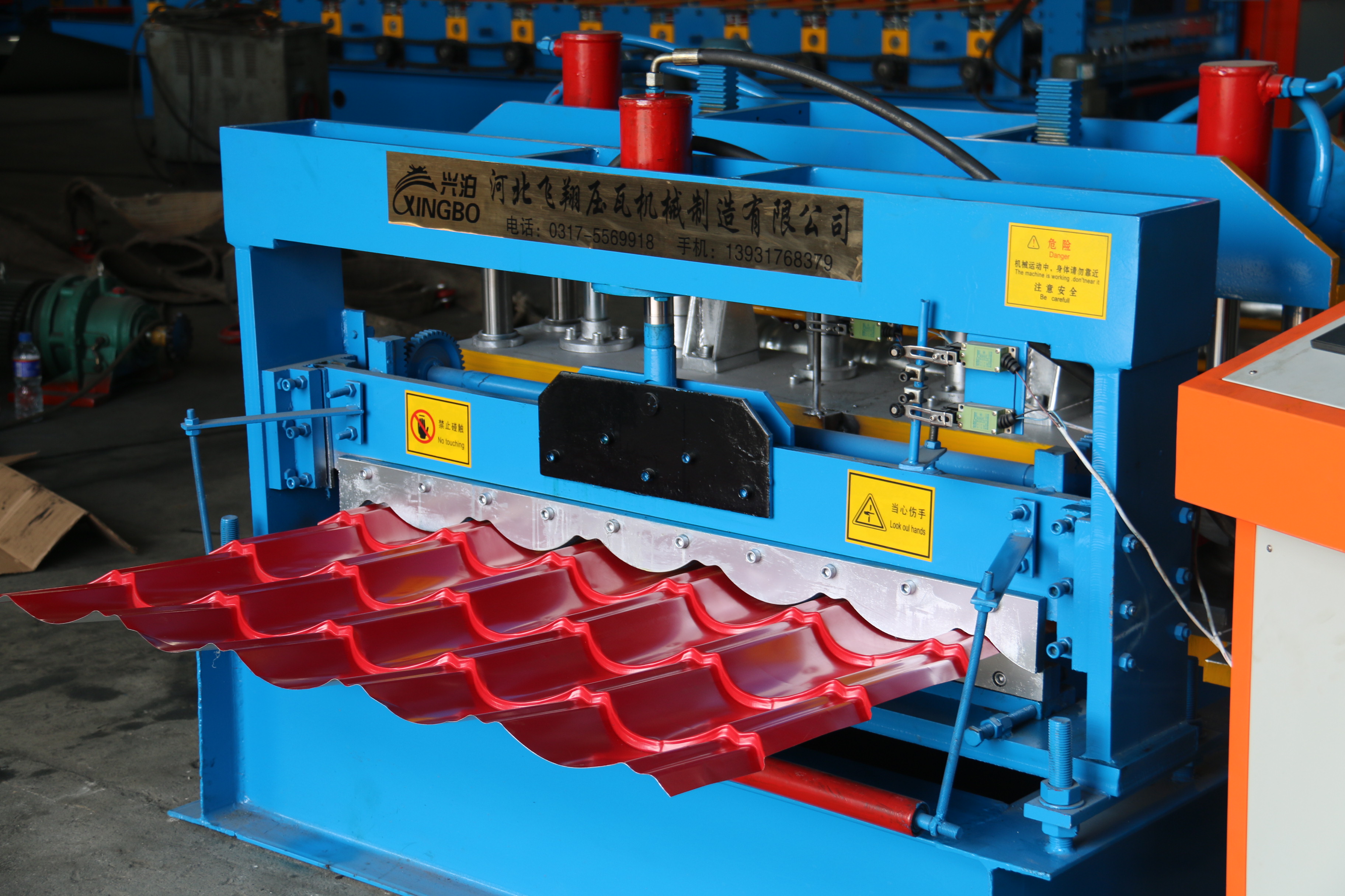 Glazed Step Tile Sheet Roofing Roll Forming Making Machine Metcoppo Step tiles Wall Panel Machine Construction Machinery