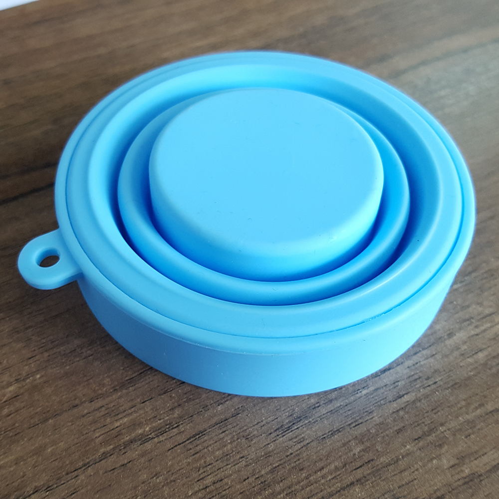 Tasse stérilisable pliable de silicone pour la tasse de lune menstruelle