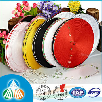 2cm red white stripe ribbon