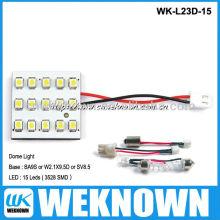 15LED 3528SMD make led dome light BA9S Car led light car Dome light series 12v led ceiling dome light