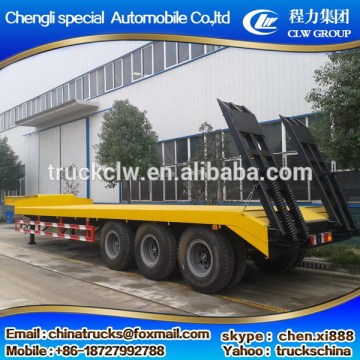 Low price latest goose neck low bed semi trailer