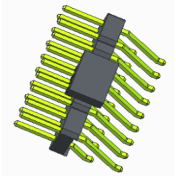 Rangée double SMT avec embase de 2,54 mm