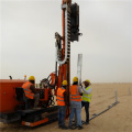 Conducteur de pile en fibre de carbone coulissante montée sur le chenille