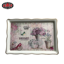 Rectangular Home Decorative Plastic Charger Plate