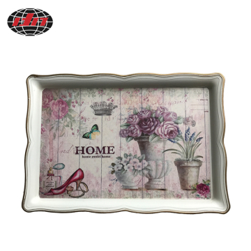 Rectangular Home Decorative Plastic Charger Plate