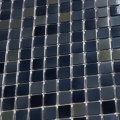 Elegance de vidrio negro mosaico efecto de perla de ladrillo