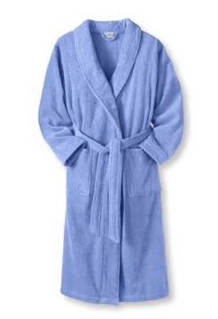 Blue Bathrobe Velour Cotton Hotel Home Robe