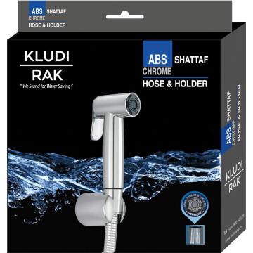 Kludi Rak hot selling bathroom accessires 3 colors chrome ABS plastic 60% water saving shattaf spayer bidet