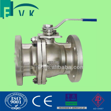 JIS10k Carbon Steell 2PCS Flange Ball Valve