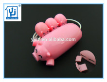Most Popular Colorful Cute Pig USB Hub with 4 USB Ports