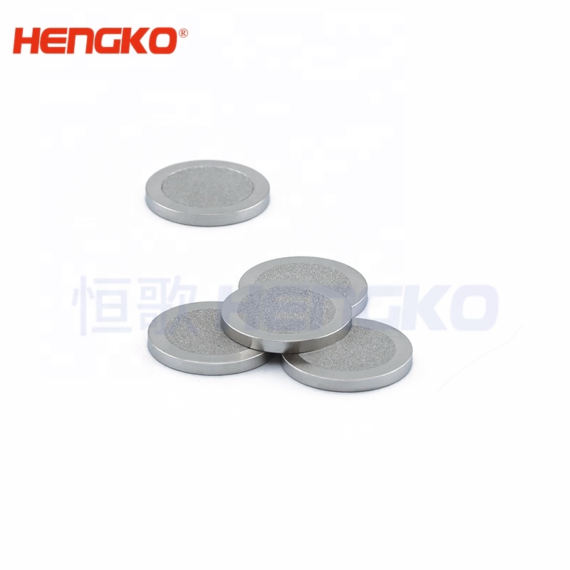 HENGKO 0.2-120 Microns Porous Sintered Disc Filter SUS 316L SS Stainless Steel Gas Liquid Solid Filtration Round or Customized