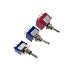 ON-OFF-ON 3 6 9 Pin Position Mini Latching Toggle Switch - MTS-103/MTS-203/MTS-303 (6A/3A)