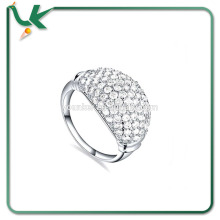 full crystal stainless steel military rings