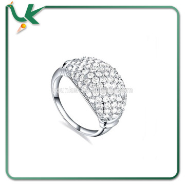 full crystal stainless steel military rings